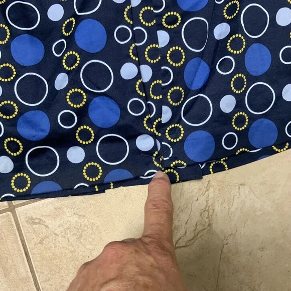 Liz Golf Pleated Skort Womens Size 16 Lined Side Zip Stretch Athletic Blue - Picture 8 of 12